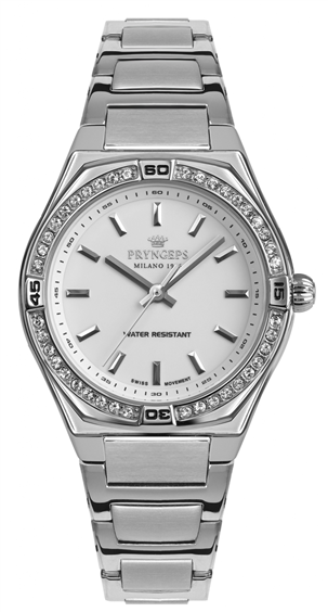 Orologio Pryngeps Donna Wall Street in Acciaio A1203/WH - A1203/WH